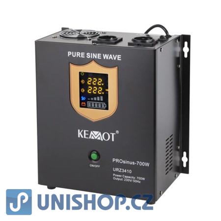 Zdroj záložní (měnič) KEMOT PROsinus 700W 12V nástěnný pro čerpadla