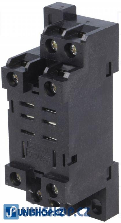 Patice pro relé  PIN:8;15A;250VAC;H:33mm; W:28,5mm;Montáž:DIN;Rada:LY2 ROHS 