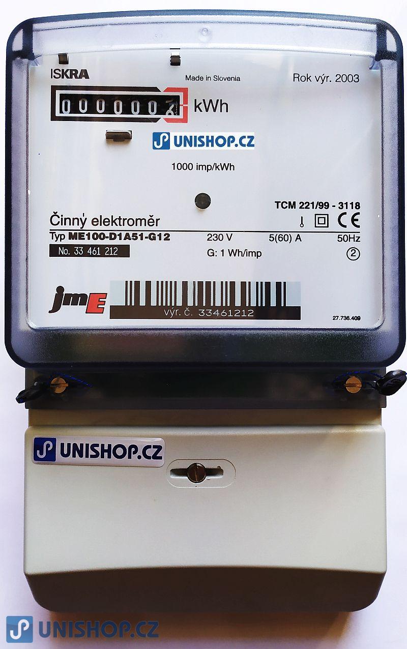 Podružný jednofázový elektroměr pro poměrové odpočty