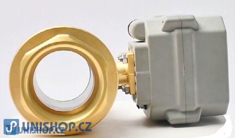 A100-T32 kulový zónový ventil MOSAZ  se servopohonem napětí 110 - 230 V AC