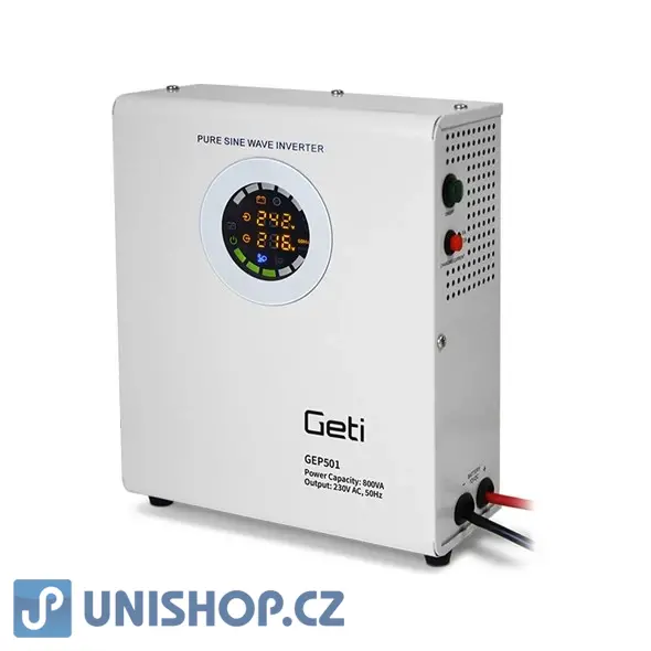 Zdroj záložní GETI GEP501 sinus 500W nástěnný