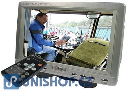 LCD color monitor pro kamery; TFT 7" CRC-701,2x video IN+audio