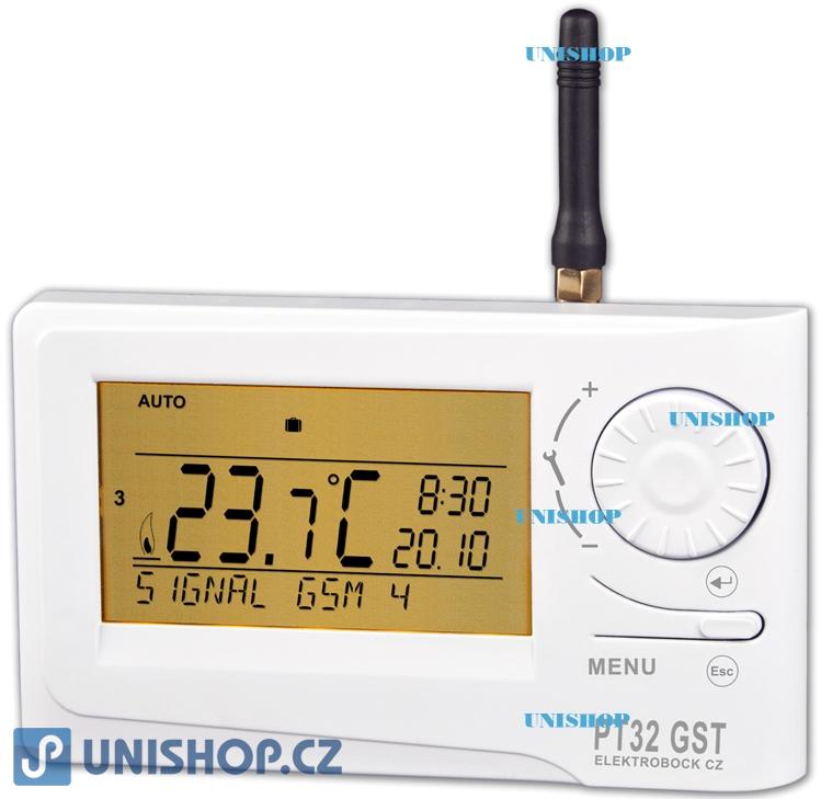 AKCE PT32 GST inteligentní PID prostorový termostat s GSM modulem (dva v jednom)
