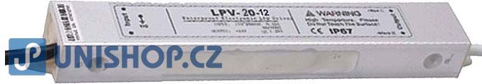 Elektronický transformátor 12V/20W LPV20-12 pro LED osvětlení