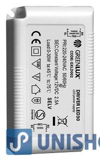 Elektronický transformátor 12V/30W DRIVER pro LED osvětlení