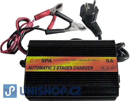 Nabíječka 12V/9A spínaná pro Pb aku,CARSPA