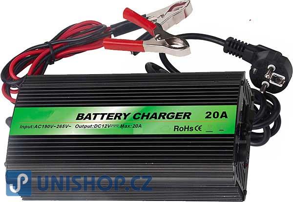 Nabíječka 12V/20A spínaná pro Pb aku,CARSPA