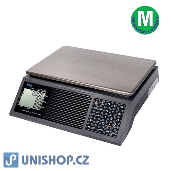 Obchodní váha; ACLAS PS1-15B, 6;15kg/2;5g, 330mmx230mm