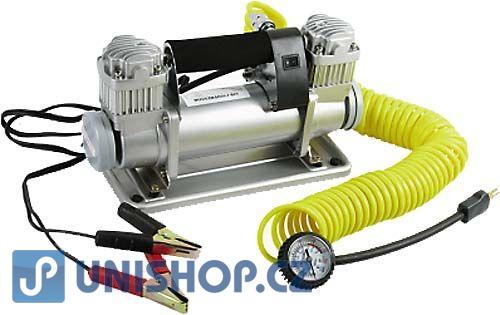 Kompresor 12V kovový + příslušenství,max.10Bar,150l/min