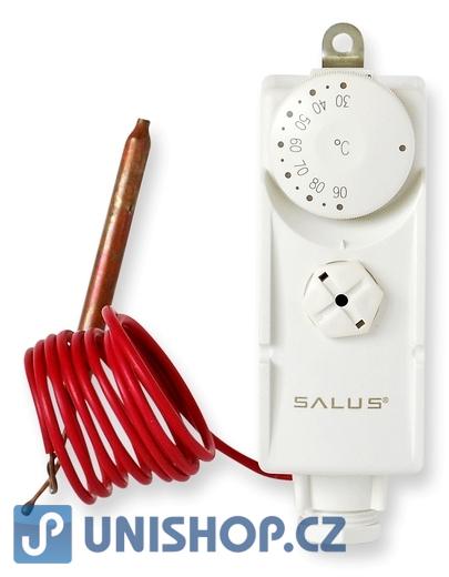 SALUS AT 10F je termostat s externím kapilárovým čidlem, vhodný zejména pro nast