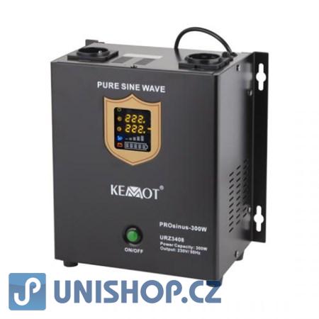 Zdroj záložní (měnič) KEMOT PROsinus 300W 12V nástěnný pro čerpadla