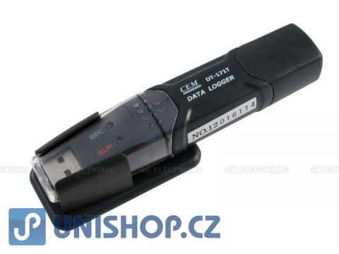 Datalogger pro měření teploty a vlhkosti CEM DT-171T se sondou