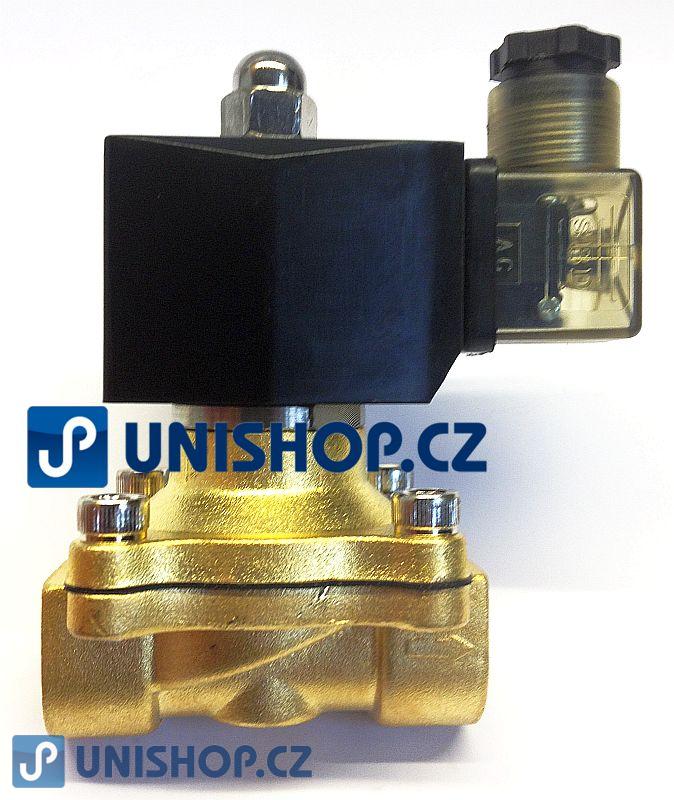 Ventil MP-W200-20N, NC, 3/4", 24V AC, dvoucestný mosazný, (0-10bar)