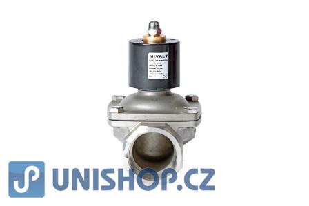 Ventil MP-W400-40SVK, NO, 1 1/2", 230V AC, dvoucestný, nerez (0-10bar)