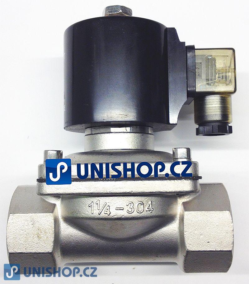 Ventil MP-W350-35SV, NC, 1 1/4", 24V DC, dvoucestný nerezový,(0-10bar)
