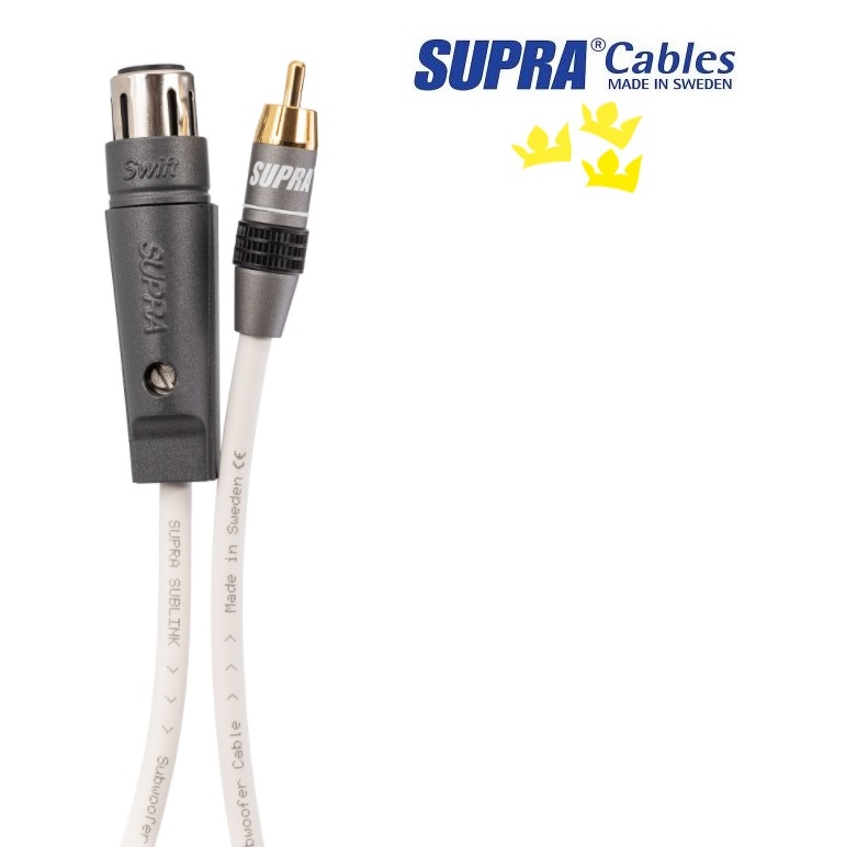 SUPRA SUBlink XLR/F-RCA White